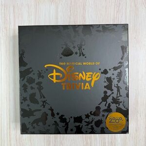 Disney World of Disney Trivia Game - Black & Gold Box Art